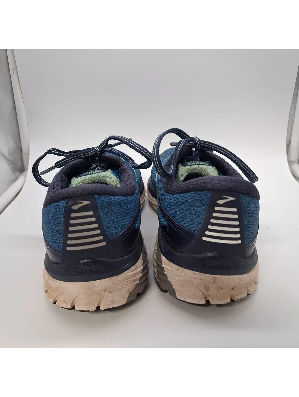 Brooks Ghost 10 Running Shoes Mens Size 9 Blue Teal Green Athletic Sneakers